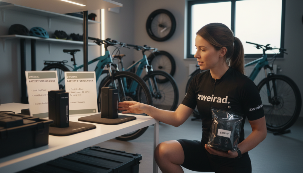 E-Bike Akku lagern: Voll, leer oder halb? Die richtige Methode