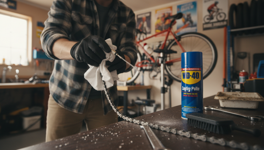 WD40 Fahrradkette: Reinigen ja – aber ölen niemals